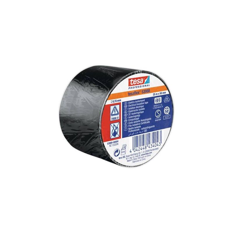 

Tesa 53988-00004-00 Cinta Aislante 53988 Negro (L X B) 25M X 50Mm 1 Rolle(N)