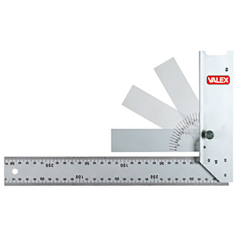 Squadra fissa con goniometro 300 in alluminio VALEX 1800646