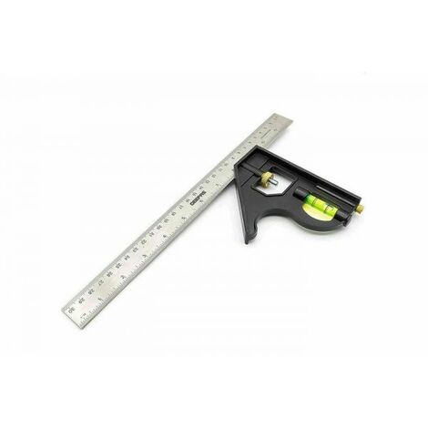 STUBAI falsa squadra legno regolabile lunghezza 300 mm, larghezza 33 mm