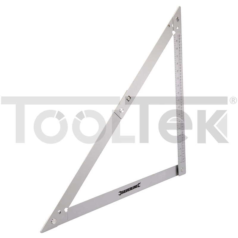 Image of Tooltek - squadra riga pieghevole alluminio 600mm da lavoro carpentiere 732000