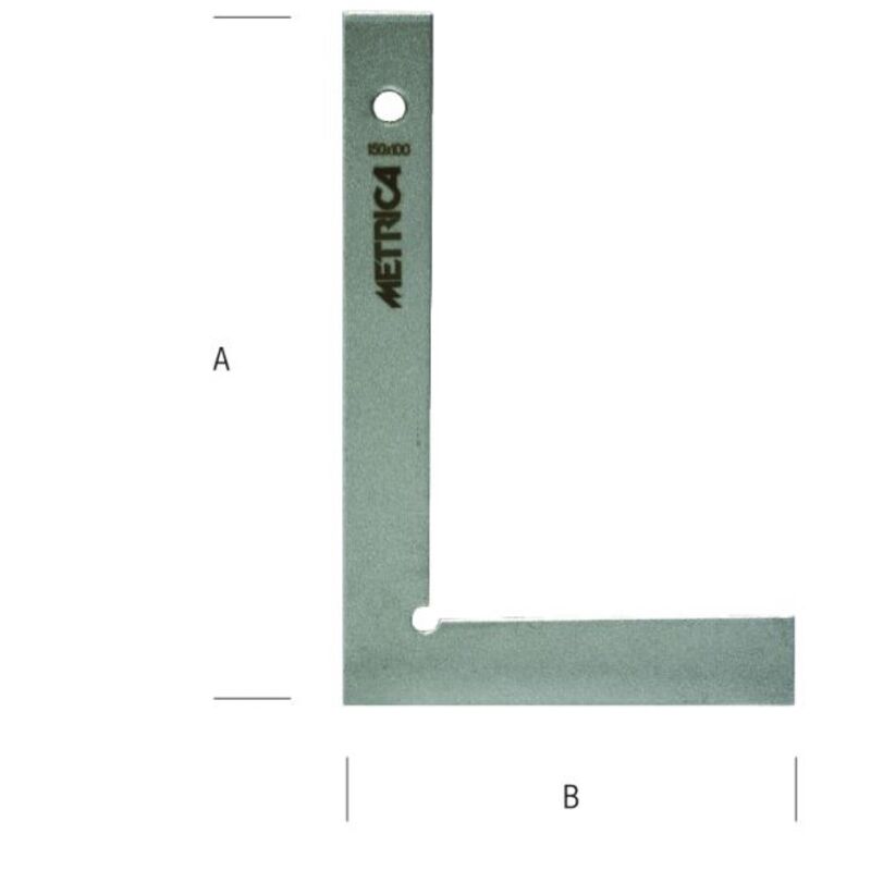 Squadra semplice acciaio zn 400X250 mm