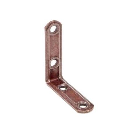 Squadretta Forata 90° Bronzata Mm.30X30