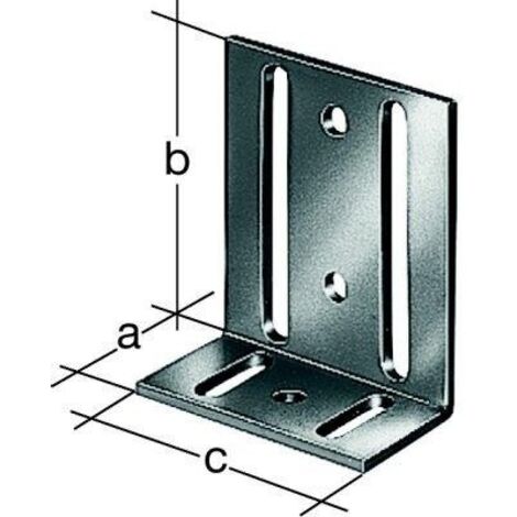 SQUADRETTA REGOLAZIONE 40X77X65 AD ANGOLO ZINCATA