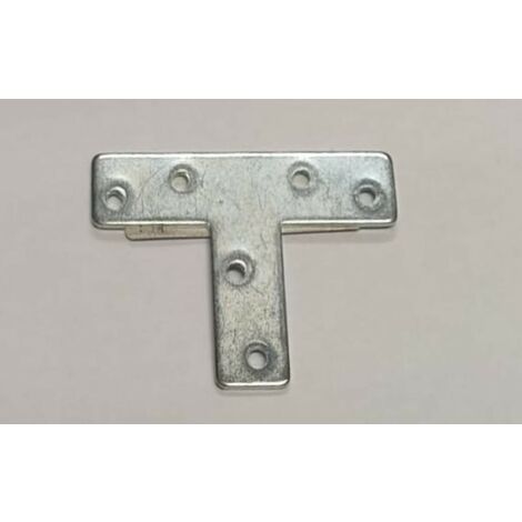 SQUADRETTE DI GIUNZIONE A T 70x52x16MM- SPESSORE 1,5MM - IN ACCIAIO ZINCATO