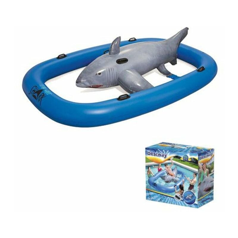 41124 galleggiante da piscina e da spiaggia Nero, Blu, Grigio Vinile Gonfiabile cavalcabile - Bestway