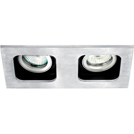 SQUARE 100-12 Encastré GU5,3 rectang. orient. et basc. alu Lpe non incl. ARIC 4723