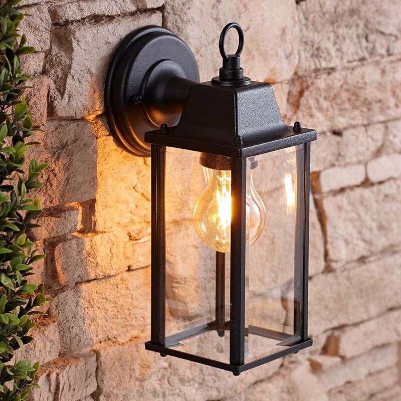 Alfta Square 42W E27 Outdoor Wall Lantern with Fixing Kit - Energy Rating A++