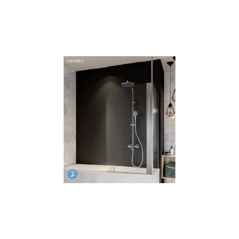 Square 5 écran baignoire 1 volet