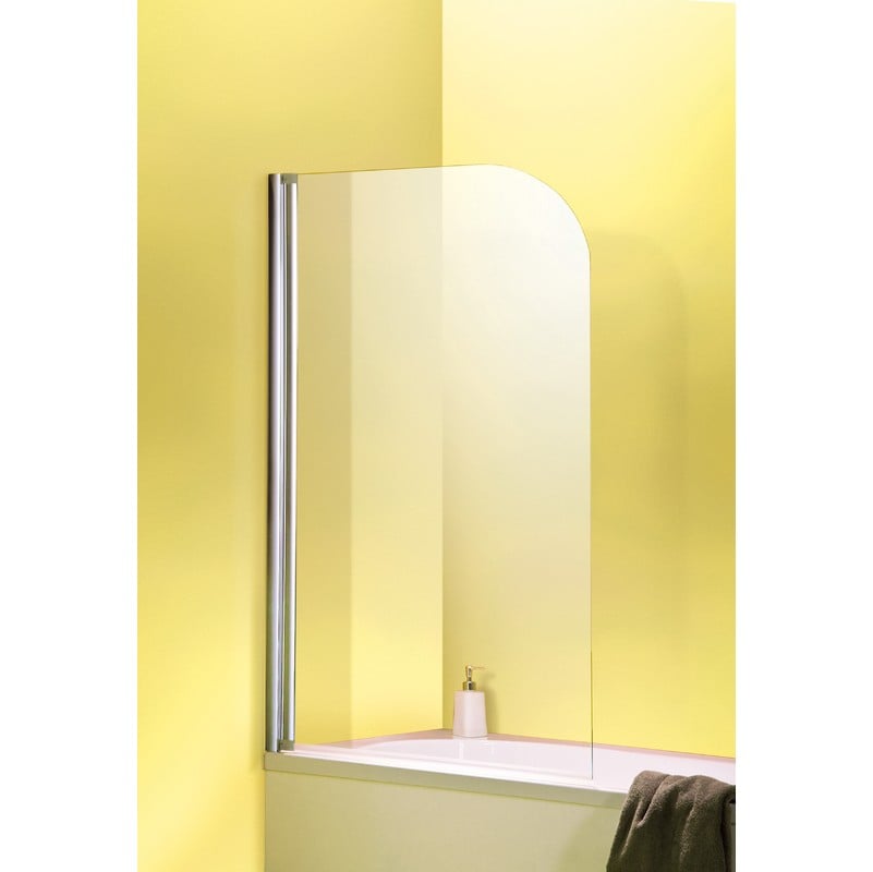 Breuer - Square 5 Ecran Baignoire 1 Volet Dimension paroi de douche: Sur-mesure