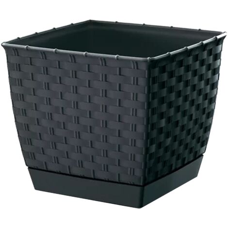 Square 6L Ratolla Motes, dimensions (mm) 220x220x189, couleur anthracite