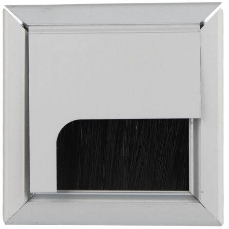 Square Aluminium Desk Computer Wire Cable Tidy Outlet Insert Hole Top Cover