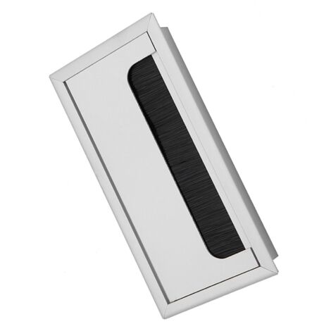Square Aluminium Desk Computer Wire Cable Tidy Outlet Insert Hole Top Cover(Medium)