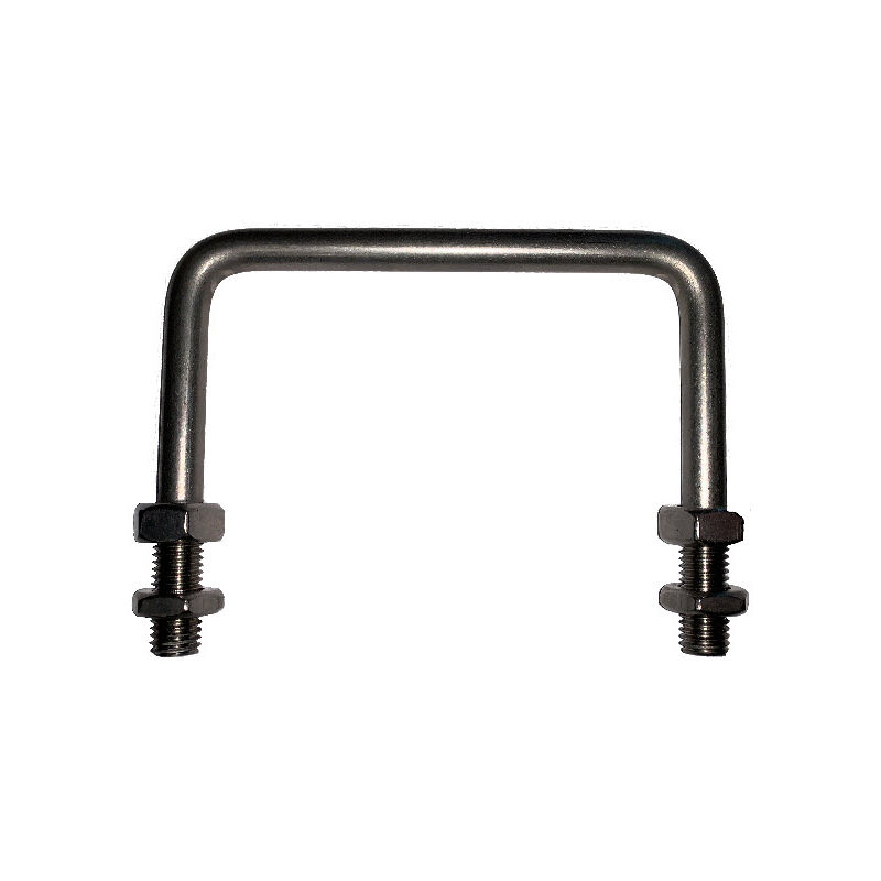 Square Bolt (c Bolt) M10 x 30 mm Thread, 51 x 80 mm Internal Dimensions - T316 Stainless Steel (A4)