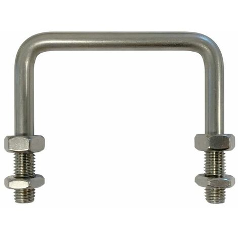 main image of "Square Bolt (C Bolt) M6 x 35 mm Thread, 30 x 65 mm Internal Dimensions - T304 Stainless Steel (A2)"