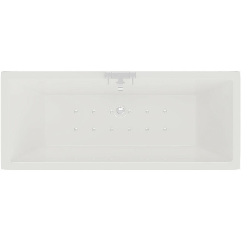 Wholesale Domestic - Square 1800mm x 800mm 12 Jet Easifit Double Ended Spa Bath - White