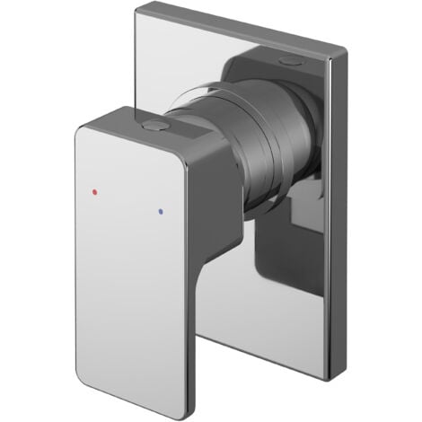 Square Concealed Manual Shower Valve (1 Outlet) - Chrome
