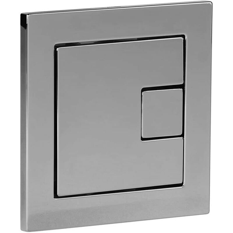 Image of Roper Rhodes - Square Dual Flush Plate Button Chrome For TR9001 TR9002 TR9009