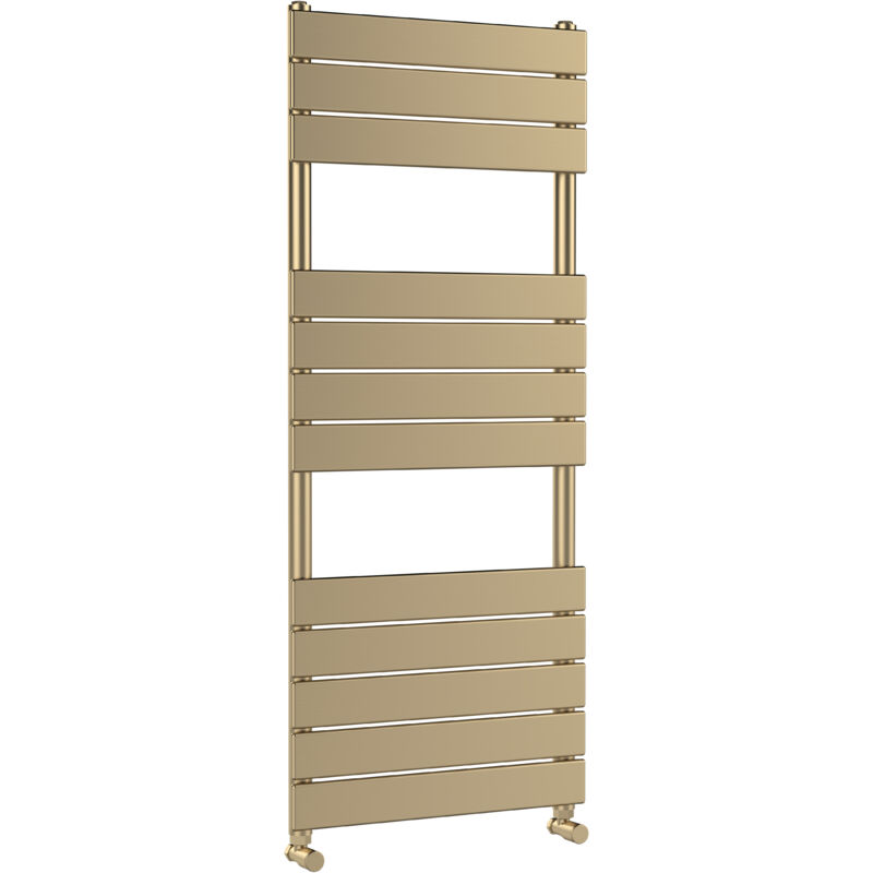 Balterley - Square Flat Towel Radiator 1213mm x 500mm, Brushed Brass