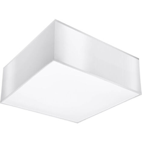 Square Flush Light White 25cm E27 Quadratisches Unterputzlicht Weiß 25cm E27