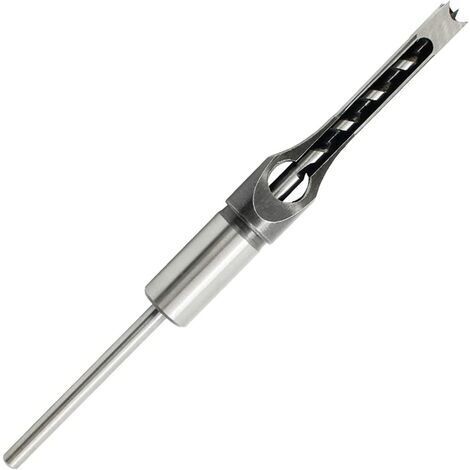 Square Hole Drilling Hole Opener, 14mm Mortise Drill Bit, Multi-function High Speed Steel Square Hole Drill Bit for DIY Woodworking Production