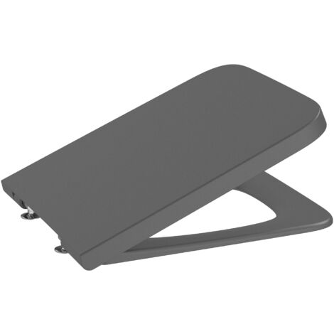 SQUARE INSPIRA - ROCA SUPRALIT® Siège et lunette de toilette avec coussin Couleur : Onyx