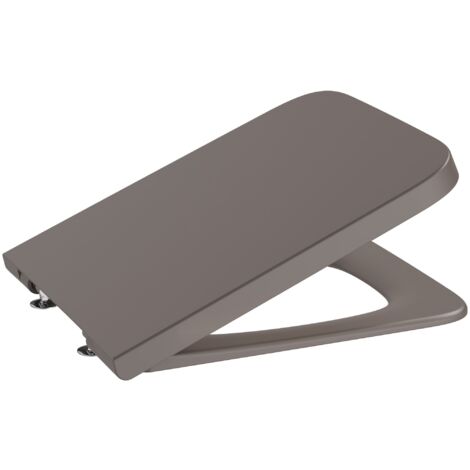 SQUARE INSPIRA - ROCA SUPRALIT® siège et lunette de toilette rembourrés Couleur : Marron