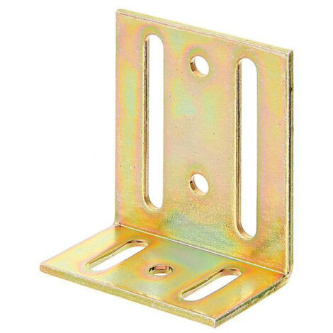 Square L.40x77mm Lar. 65mm S.3mm in acciaio galv.brut.verz.d.pass.gah (di 25)
