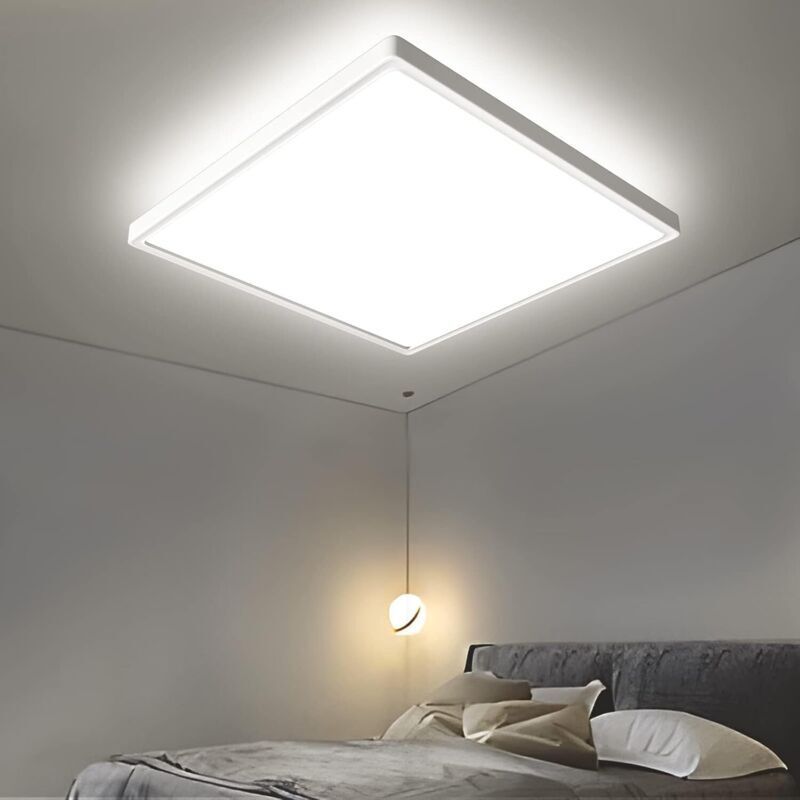 Image of Square LED Ceiling Light, 4000K Modern&hellip;