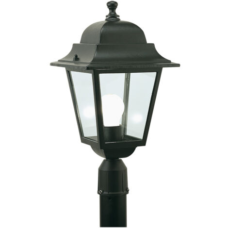 Square' Mastlaterne 100 W - Cm 41 X 21 X 6 Schwarz