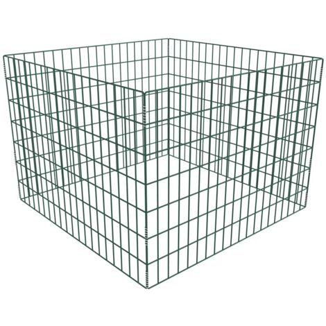 Square Mesh Garden Composter 100 x 100 x 70 cm vidaXL