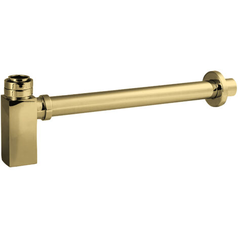 Square Minimalist Bottle Trap - Brushed Brass