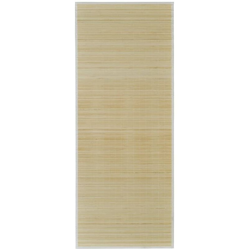 Rectangular Natural Bamboo Rug 80 x 300 cm Vidaxl