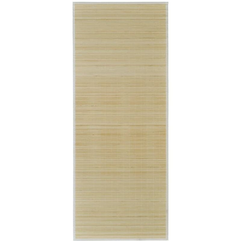 vidaXL Rectangular Bamboo Rug 150 x 200 cm Natural - Beige