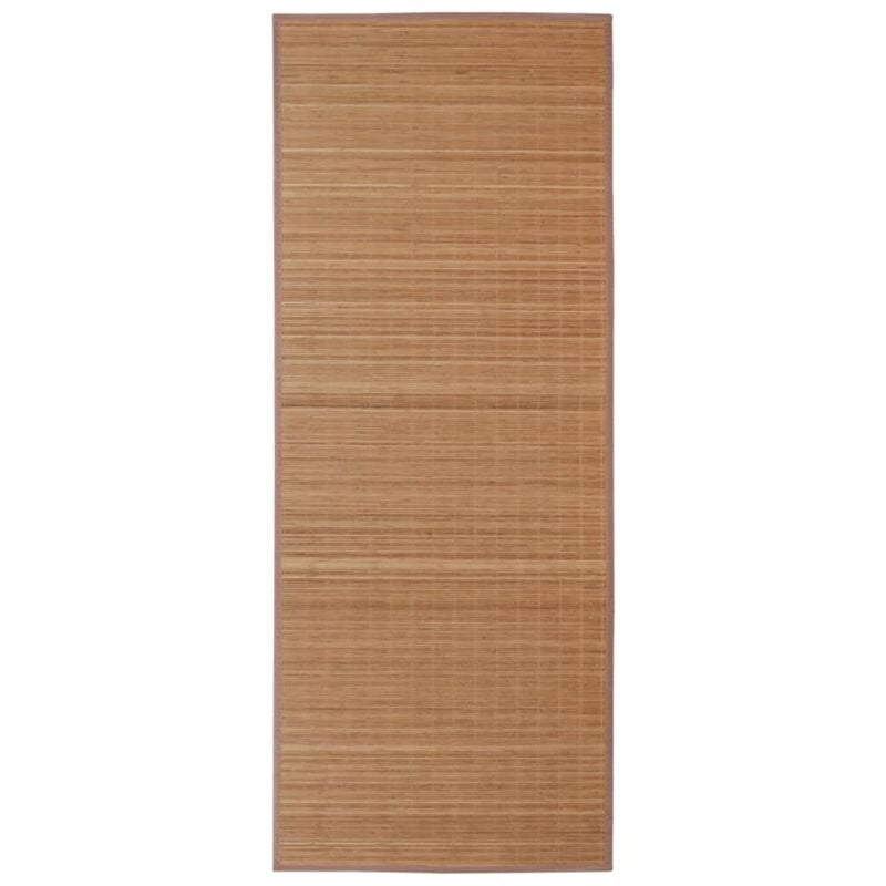 Rectangular Brown Bamboo Rug 120 x 180 cm Vidaxl