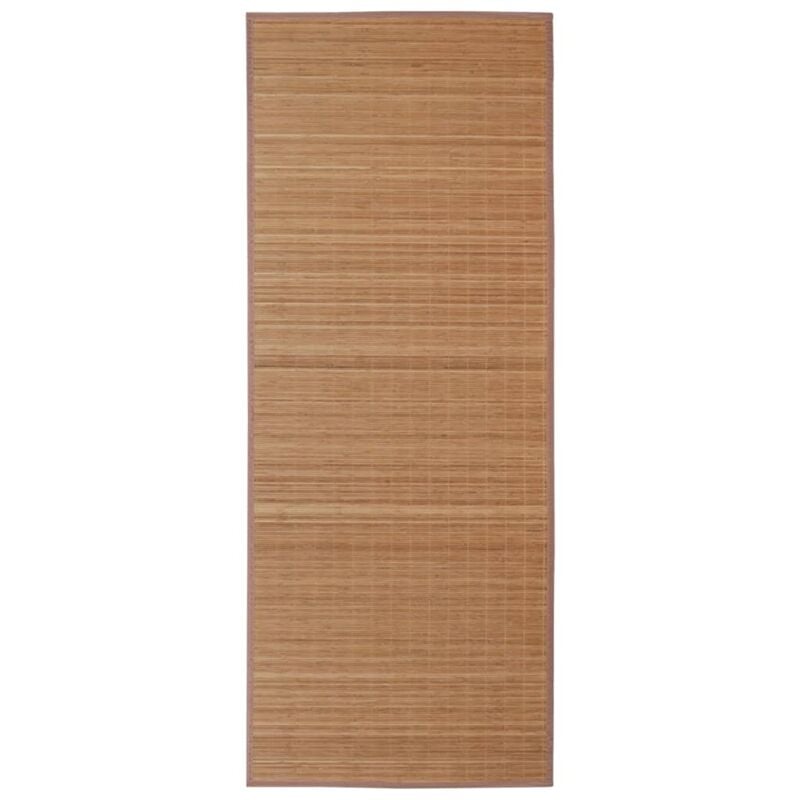 Rectangular Brown Bamboo Rug 150 x 200 cm Vidaxl