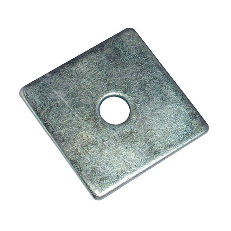 M12 x 50 x 3 Square Plate Round Hole Washer bzp- you get 5