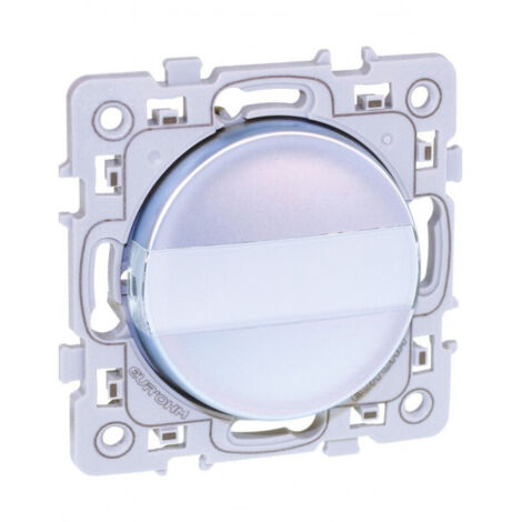 SQUARE poussoir porte-etiq SILVER EUR'OHM 60406