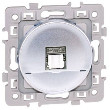 SQUARE RJ45 CAT5E grade 1 UTP SILVER EUR'OHM 60474