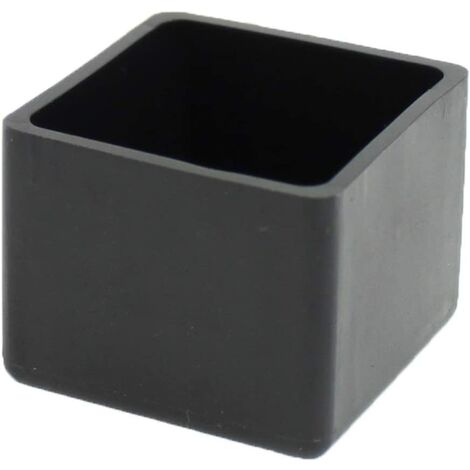 PESCE Square Rubber End Caps - 50mm - For Chairs, Tables, Furniture Legs