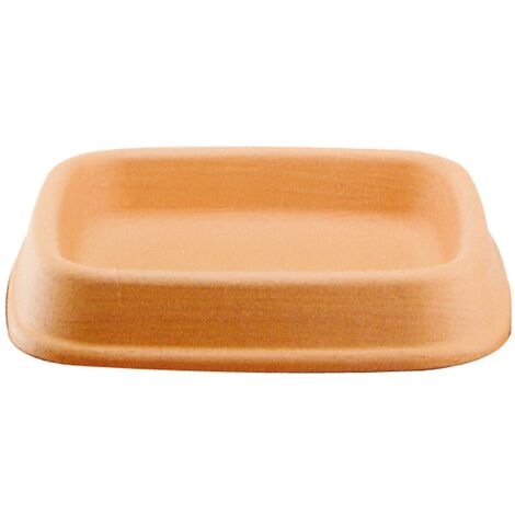 Square Saucer Zeus Impruneta di Martino - 31x31 cm per vaso Ø32 cm