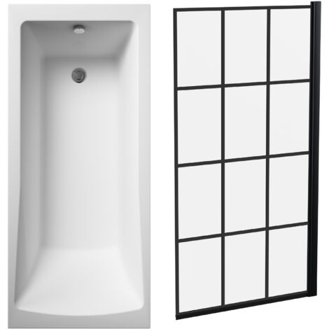 Square Single Ended 1700x700 with Leg Set & Black Square Framed Screen