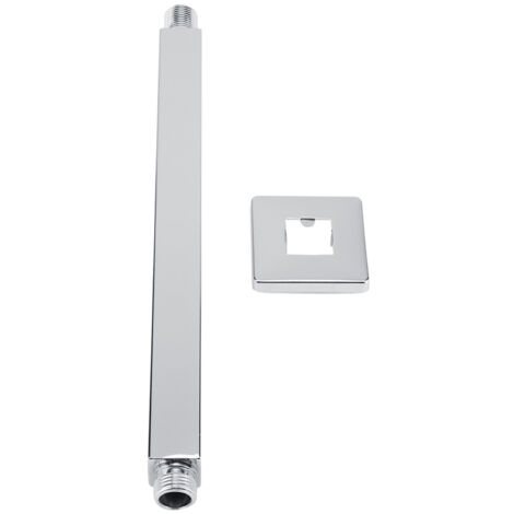 Square Stainless Steel Top Shower Arm Pipe Wall Mount for Bathroom Ceiling Shower Head(30 cm)