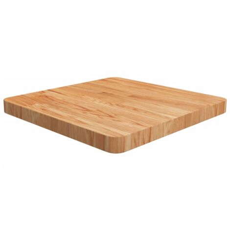 Square Table Top Light Brown 50x50x4cm Treated Solid Wood Oak vidaXL