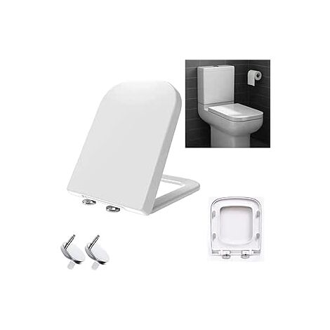 Orchard Wye square thermoset replacement toilet seat with soft