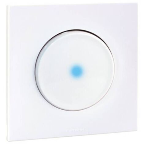SQUARE VV + voyant + plaque + griffes BLC EUR'OHM 91101401
