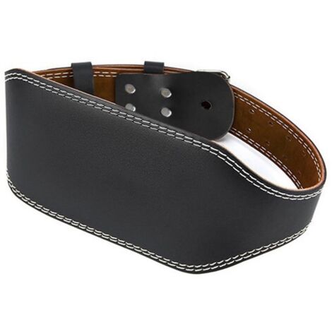 squat belt - Size M - Total length 110 cm - Back width 15 cm - Weightlifting belt - Prevents sprains - Universal - Training belt - Black, brown