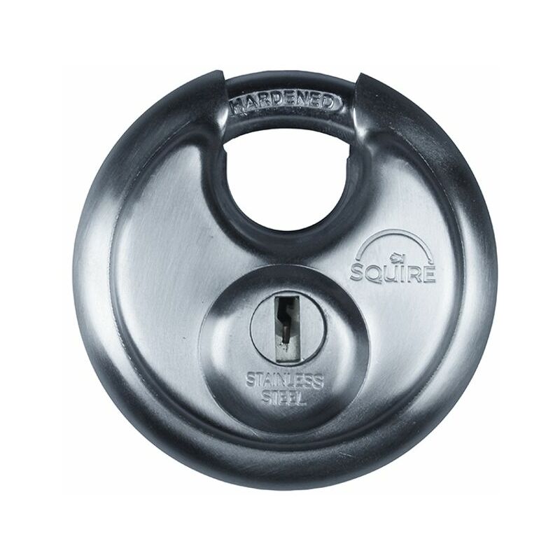 Squire - DCL1 Stainless Steel Disc Key Padlock - 70mm