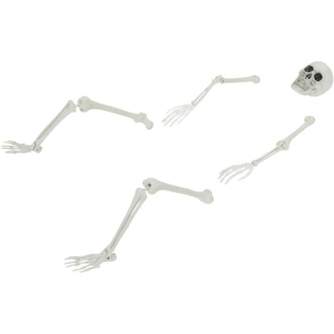 Squelette d'Halloween Blanc 20 x 10 x 9,5 cm Plastique CFW469577