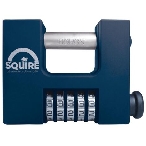 Squire CBW85BX Hi-Security Shutter Combination Padlock 83mm Boxed HSQCBW85BX