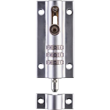 Squire COMBI3CH Chrome Combination Padlock with Bolt Locking Mechanism